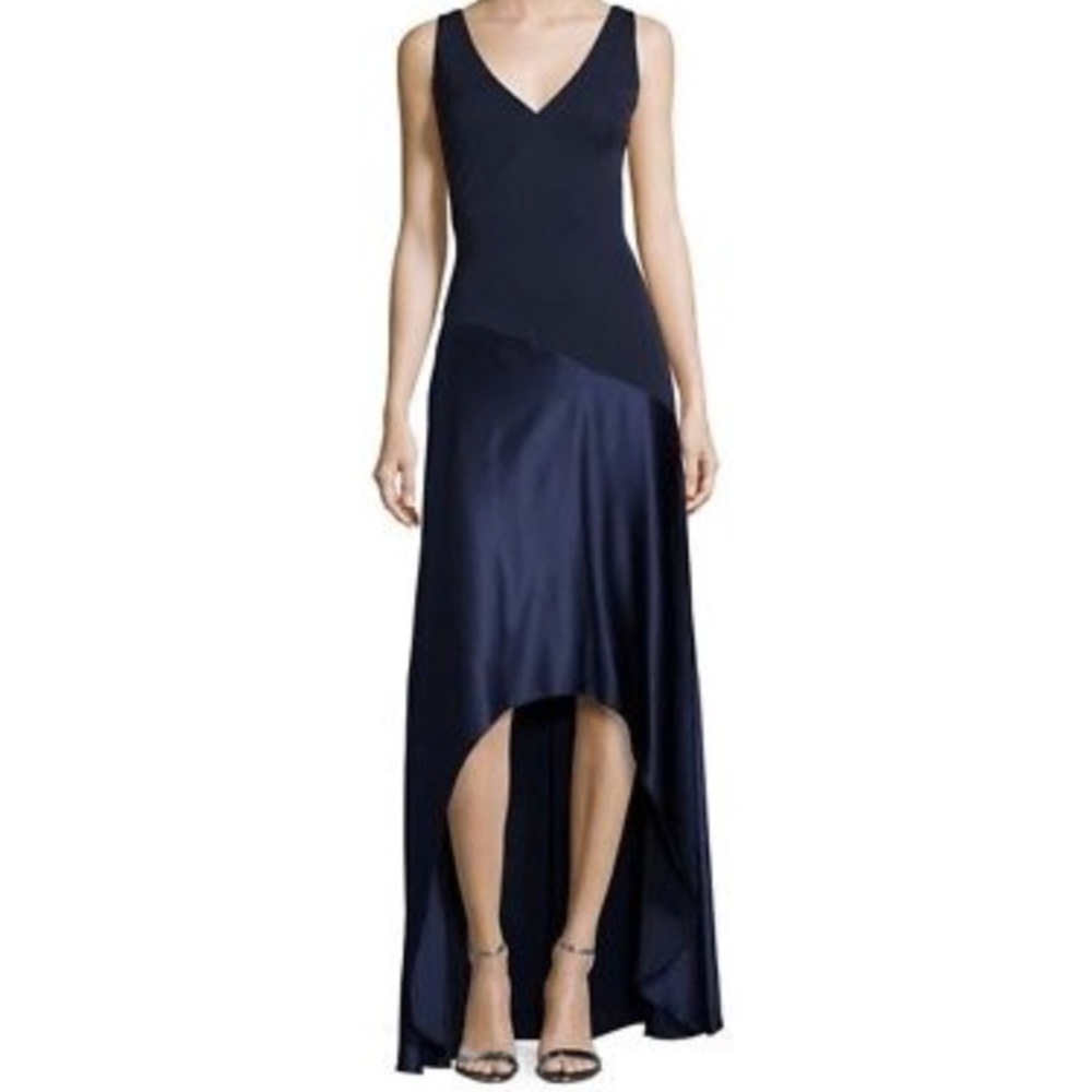 Aidan Mattox NWT sleeveless dress NAVY SILK SZ 4